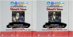 Mahasiswa FH Raih Winner Duta UBB dan Duta Berbakat 2021